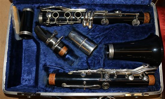Clarinet in case